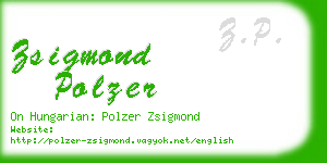zsigmond polzer business card